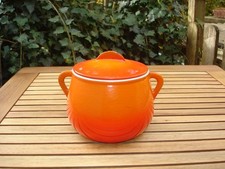 LE CREUSET kleiner Oldie Topf mit Deckel 'Hexenkesselchen' aus Gusseisen Emaille