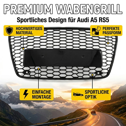 Glänz schwarz kühlergrill - glänz,