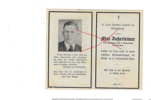 57651 sterbebild deutscher - sterbebild,