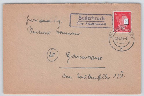 Reich landpoststempel - d.,