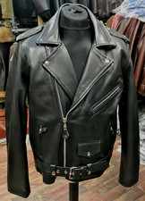 Herren Biker Lederjacke aus