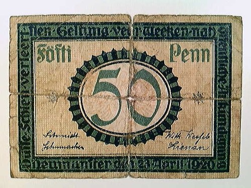 Notgeld neumünster 50 - notgeld,, neumünster,