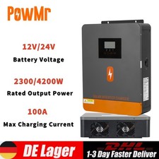 PowMr 4,2KW Hybrid Solar Wechselrichter 24V 4200W MPPT 100A PV 55-500VDC