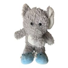 KIK grauer Elefant mit blauen Schuhe ca. 31 cm hoch blaues Herz gebraucht