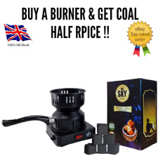 Sky Gold Elektrischer Kohlebrenner, Himmel Gold Wasserpfeife 100 % Kokosnuss Anthrazit 72 Stck.