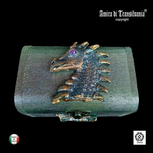 Bastelschatulle holz drache - bastelschatulle,