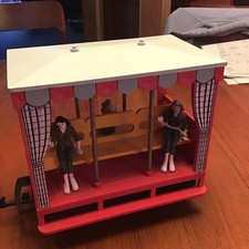 LGB Aussichtswagen 3041 mit 3 Figuren (handbemalt), ohne OVP