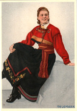 AK GF (3) Norwegen - Tracht Telemark- Verlag: Mittet & Co- Oslo - Serie 15