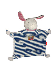 Sigikid Schmusetuch Schnuffeltuch Kuscheltuch 45580 Hund blau rot weiß beige