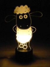 3D Lampe Schaf Kinderlampe  Kinderzimmer Nachttischlampe Tischleuchte Nachtlicht