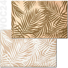 1 x Tischset Platzdeckchen Platzset Kunststoff abwaschbar LEINEN-Struktur Palme