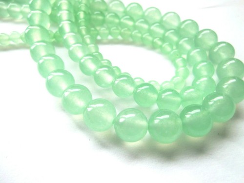 Jade 6mm hellgrün kugeln - 6mm,