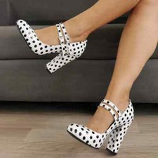 Women Pumps Round Toe Mary