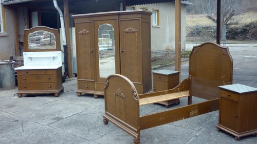 Altes antikes schlafzimmer - antikes,