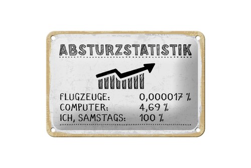 Blechschild 20x30cm gewölbt