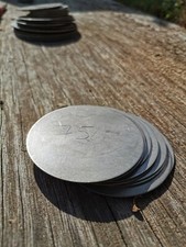 V2A?10x Edelstahl Ronden 1mm Ø 75mm, V2A Scheibe Platte, Blech  (Neuwertig)‼️