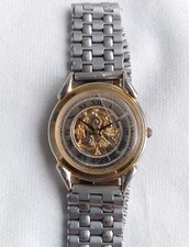 Armbanduhr Skelettuhr Herrenuhr Damenuhr Quartz Uhr Batterie Neu P6 