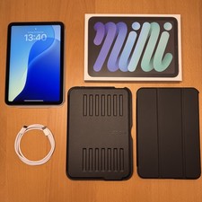 Apple iPad mini 7 (2024)  Wi-Fi - 128GB  + 2 Hüllen (ZUGU + JETech) - polarstern