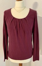 🎀Süßes Blusenshirt weinrot Raffungen von Madeleine Gr. 34 wNEU🎀