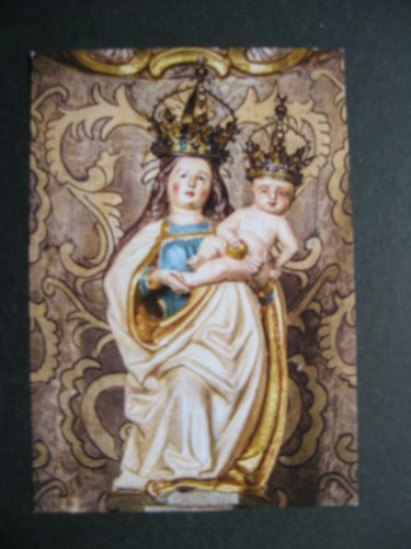 Andachtsbildchen marienstatue - ,