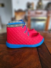 Nye Nesna Lobben Norweger Damen Wollfilz Winterstiefel 39 rot knöchelhöhe neu