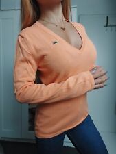Lacoste Damen Pullover langsam Shirt Logo stretch Orange Gr. 36/S 38/M %SALE%