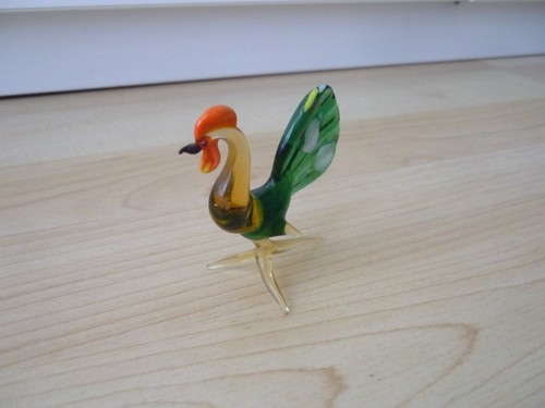 Lauscha glasfigur hahn - glasfigur,