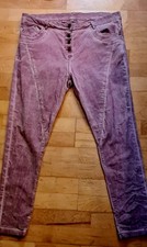 Damen Jeans Hose Boyfriend Bordeaux Stretch Gr. 46 