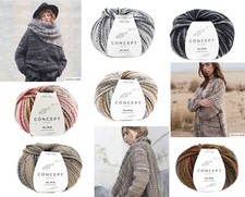 (120€/kg) 50g Weiche Extrafine-Merinowolle KATIA ALMA 110m / 50g 93% Merino