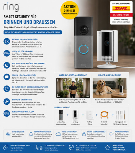 Ring akku videotürklingel - ring, akku-videotürklingel
