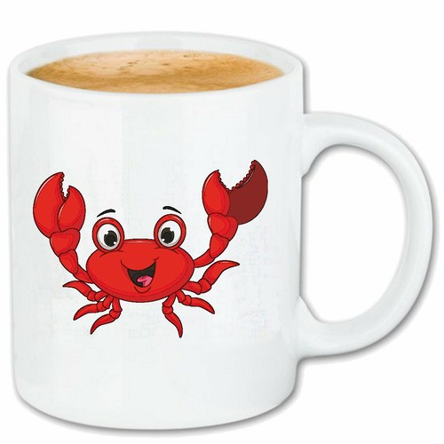 Kaffeetasse fröhlicher krebs - kaffeetasse,