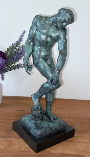 Bronze figur adam die - bronze,