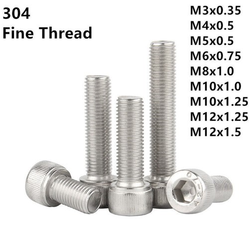 Feingewinde schraube m12 - feingewinde, m3-m12