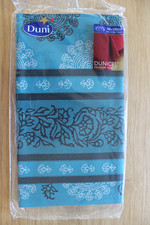 Dunisilk Tischdecke 138 x 220cm wasserabweisend Marakesh Petrol + Servietten