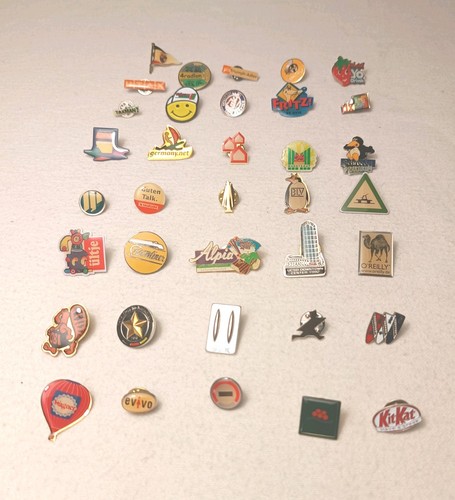 Werbe pins konvolut - werbe,