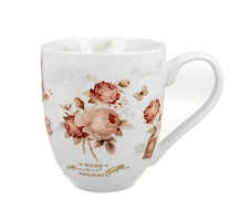 DUO FLORAL XXL Becher 1000 ml SECESSION New Bone China Porzellan