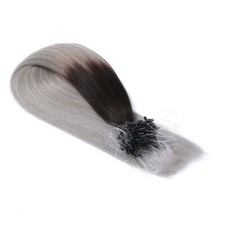 Silver ombre micro ring - #1b/silver, micro-ring