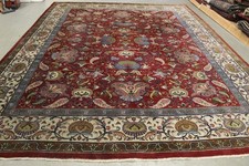 ANTIK Handgeknüpfter Alte Persisch Teppich 430 x 337 cm ca 90 jahre alt