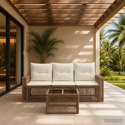 Gartensofa set poly - gartensofa-set, poly-rattan