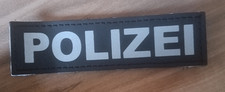 Klettschild Polizei schwarz 11