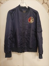 Bomberjacke Bomber Jacke Blouson Russia Russisch Navy Blau L/XL Russia Raumfahrt
