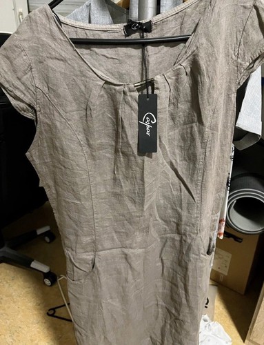 Kleid sommerkleid taupe - kleid, *