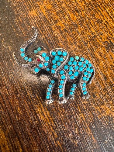 Brosche elefant antik 835 - ,
