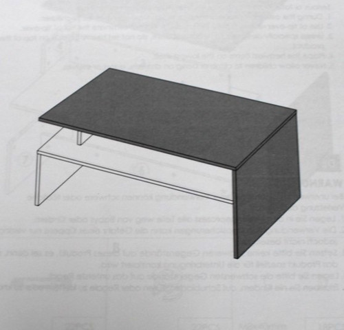 Homfa couchtisch 43 cm - couchtisch,