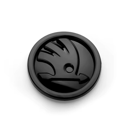 90mm skoda emblem - emblem, schwarz