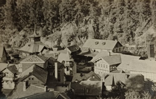 Miniatur dorf stadt - stadt, häuser