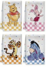 1 Gäste Handtuch Winnie Pooh Eeyore I-Aah Tigger Piglet 40 x 60cm NEU