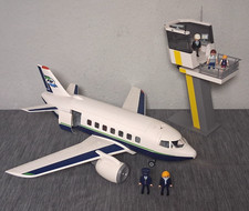 Playmobil 5261 City Action Cargo- & Passagierflugzeug mit Tower zu Flughafen*AB*