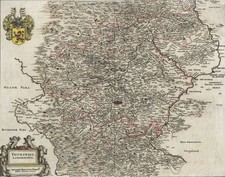 THÜRINGEN - Karte - Merian - Kupferstich um 1645