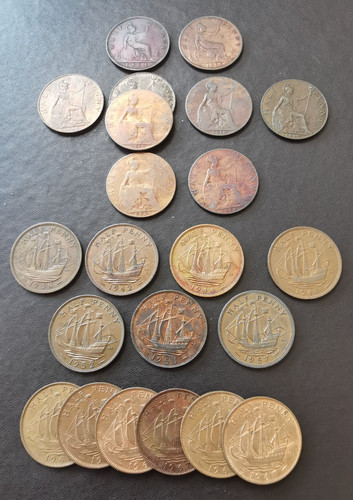 Großbritannien half penny - half,